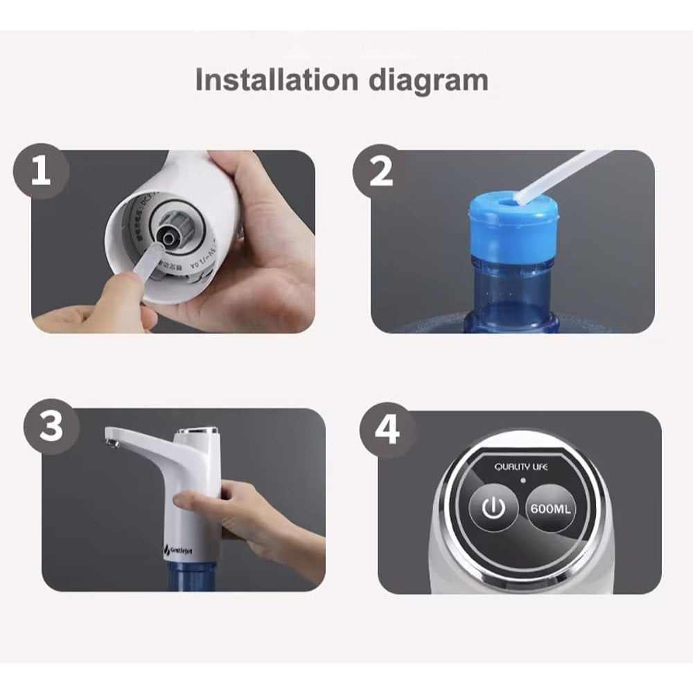 ¡Recarga y Disfruta! Dispensador Eléctrico para Garrafones 2-5 Gal USB 🔋💧