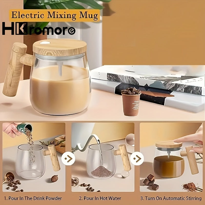 ☕ Taza Mezcladora Automática – Ideal para Café, Leche o Proteína, Taza Recargable 🔋 con Mezclador