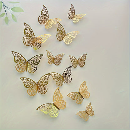Set 12 Mariposas 3D Adhesivas – Decora y Transforma Tus Paredes con Magia 🦋✨