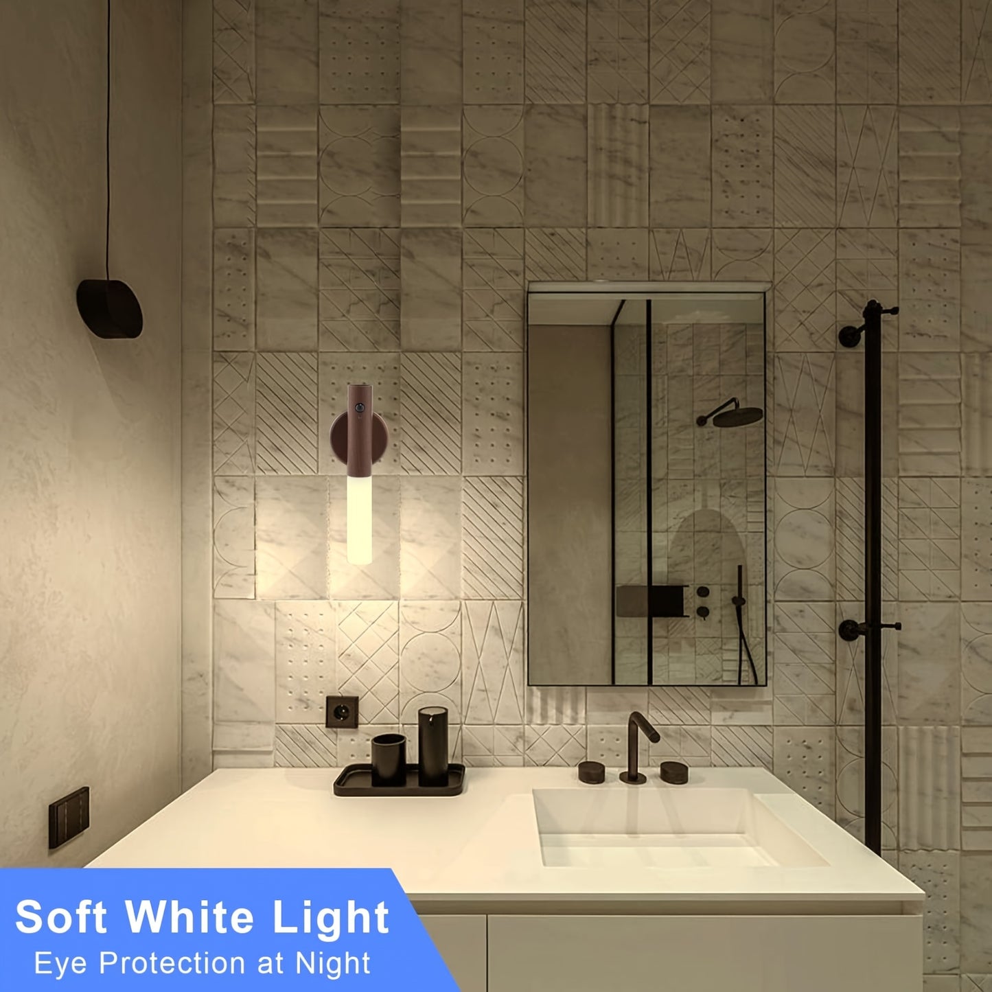 Set 2 Luces Nocturnas Inteligentes con Sensor de Movimiento – Ilumina Tu Hogar Sin Esfuerzo al despertar por la madrugada o la noches 🌙✨