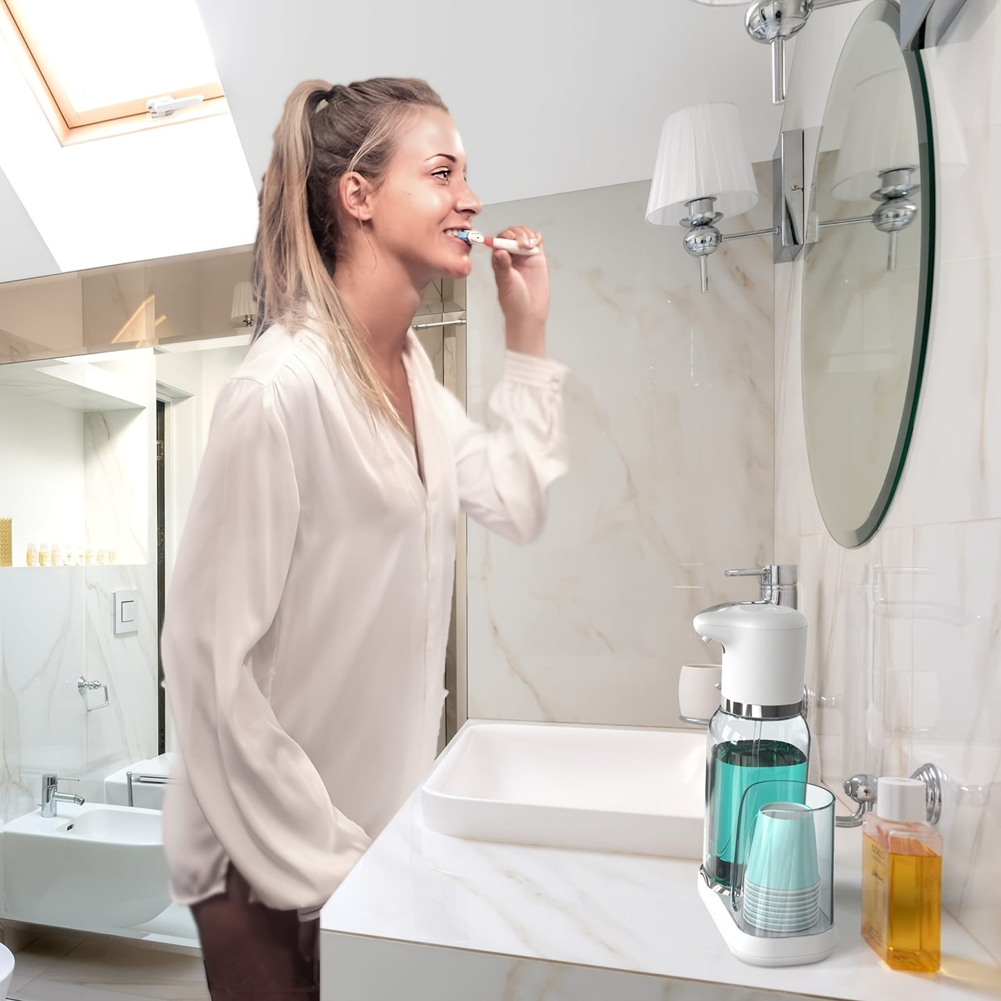 🧴✨ Dispensador Automático de Enjuague Bucal – 750ml