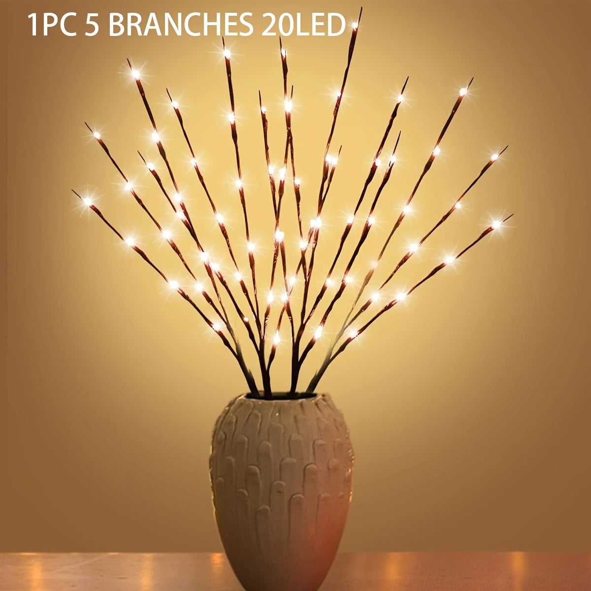 Luces LED de Rama 20 piezas – Decoración Mágica para Bodas, Cumpleaños y Navidad ✨🌿