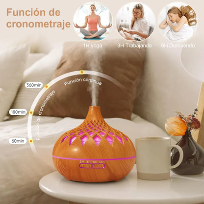 🌿 Difusor Aromatizador + 8 Esencias Naturales – Tu Hogar, Tu Santuario