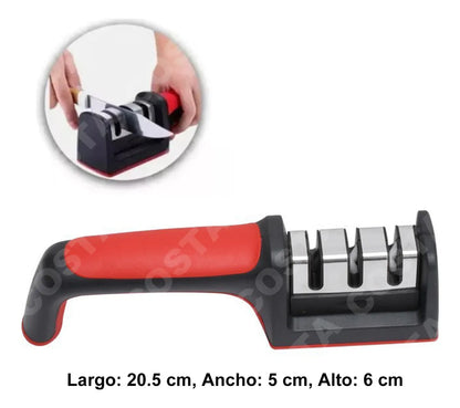 🔪 Afilador de Cuchillos Profesional 3 en 1 – Precisión y Seguridad en tu Cocina