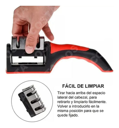 🔪 Afilador de Cuchillos Profesional 3 en 1 – Precisión y Seguridad en tu Cocina