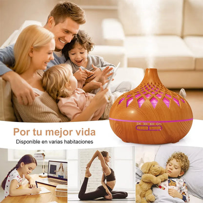 🌿 Difusor Aromatizador + 8 Esencias Naturales – Tu Hogar, Tu Santuario