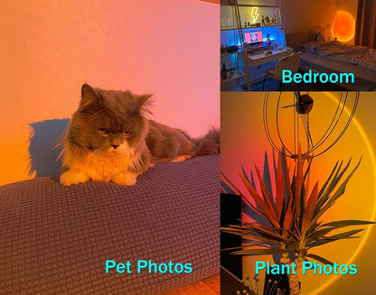 Lámpara LED de luz cálida, tu habitación se convierte en un espacio acogedor, ideal para relajarte, tomar fotos o disfrutar del momento.