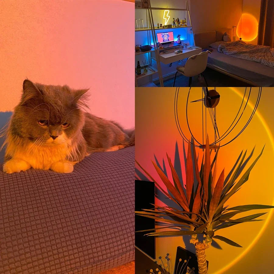 Lámpara LED de luz cálida, tu habitación se convierte en un espacio acogedor, ideal para relajarte, tomar fotos o disfrutar del momento.