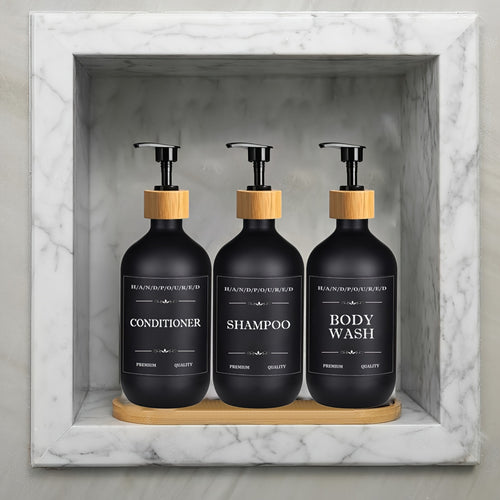 Set 3 en 1 Dispensadores para Baño – Organiza y Dale Estilo a Tu Rutina Diaria 🛁✨