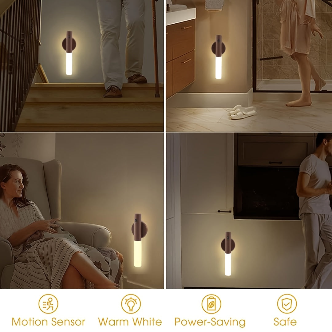 Set 2 Luces Nocturnas Inteligentes con Sensor de Movimiento – Ilumina Tu Hogar Sin Esfuerzo al despertar por la madrugada o la noches 🌙✨