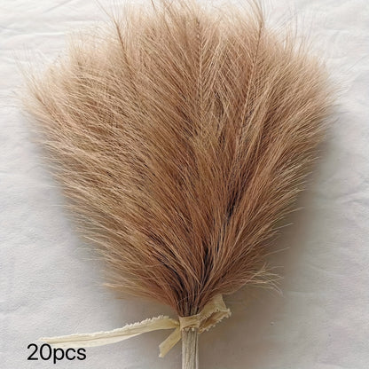 Set de 20 Ramas de Pampas Artificiales – Dale un Toque Boho Chic a Tu Espacio 🌾✨