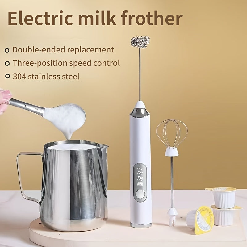 ☕ Espumador y Batidor Inalámbrico – Ideal para Café, Huevos y Postres
