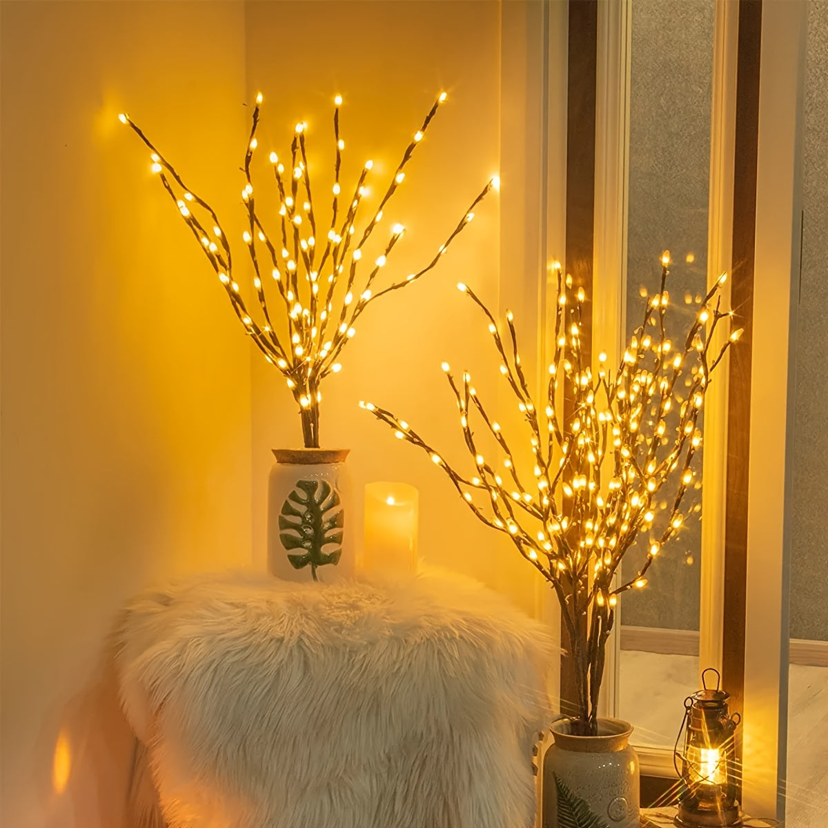 Luces LED de Rama 20 piezas – Decoración Mágica para Bodas, Cumpleaños y Navidad ✨🌿