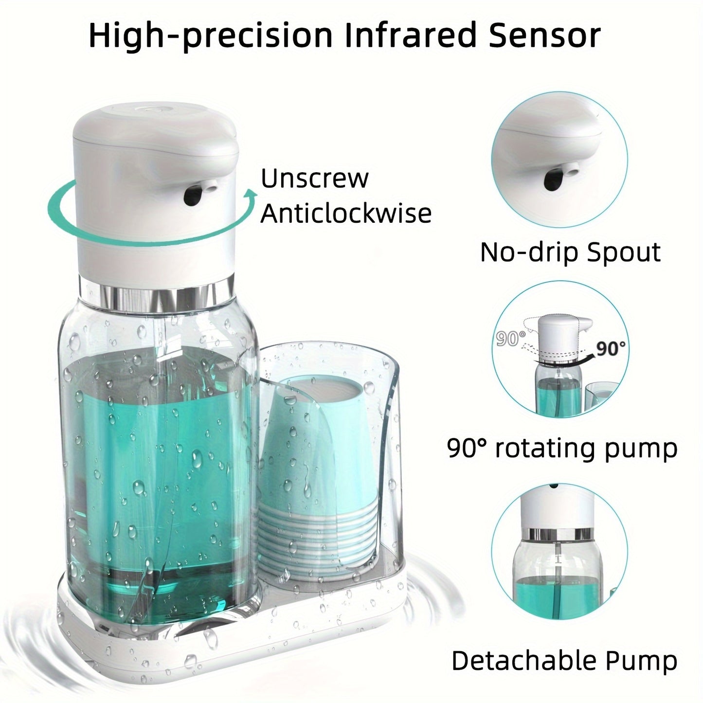 🧴✨ Dispensador Automático de Enjuague Bucal – 750ml