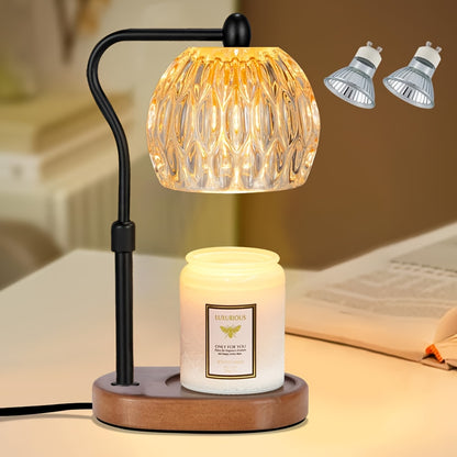 🕯️✨ Lámpara Calienta Velas con Altura Ajustable & Temporizador | Estilo Elegante 💖