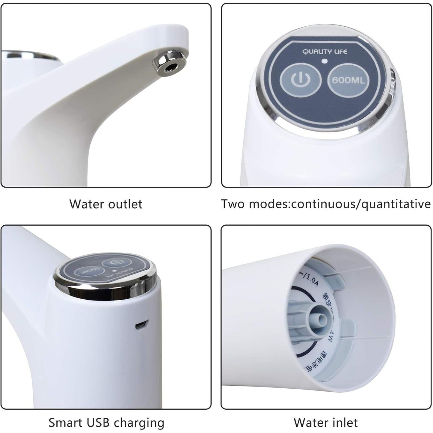 ¡Recarga y Disfruta! Dispensador Eléctrico para Garrafones 2-5 Gal USB 🔋💧