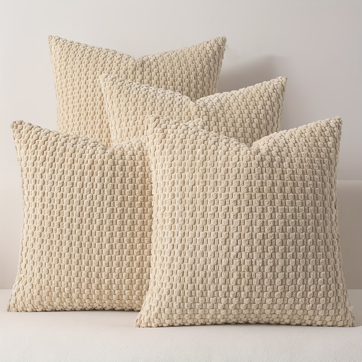 Set de 4 Fundas de Cojín de Terciopelo Doble Cara – Elegancia y Comodidad para Tu Sala o Recámara 🛋️💖