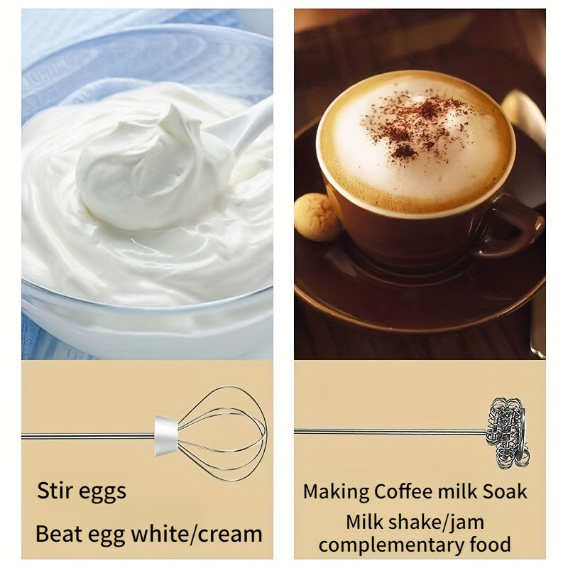 ☕ Espumador y Batidor Inalámbrico – Ideal para Café, Huevos y Postres