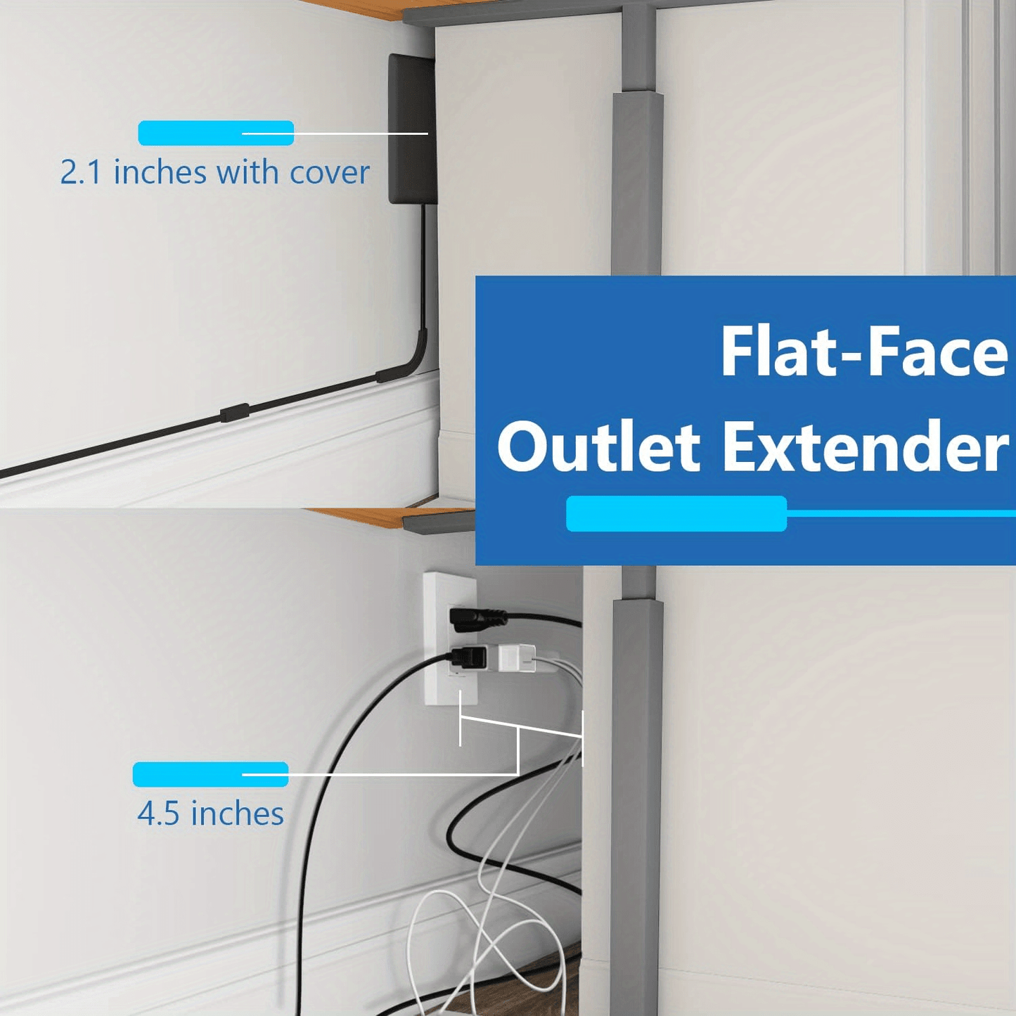 🔥 Regleta Ultra-Plana Negra | Solución Inteligente para Espacios Reducidos
📏 Cable 3 pies + 🛡️ tapa protectora • 🪑 Perfecta detrás de muebles y cocina • ⭐ Certificación ETL