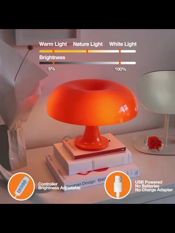 🍄 Lámpara Setita Plástica – Luz y Estilo en un Solo Toque 💡