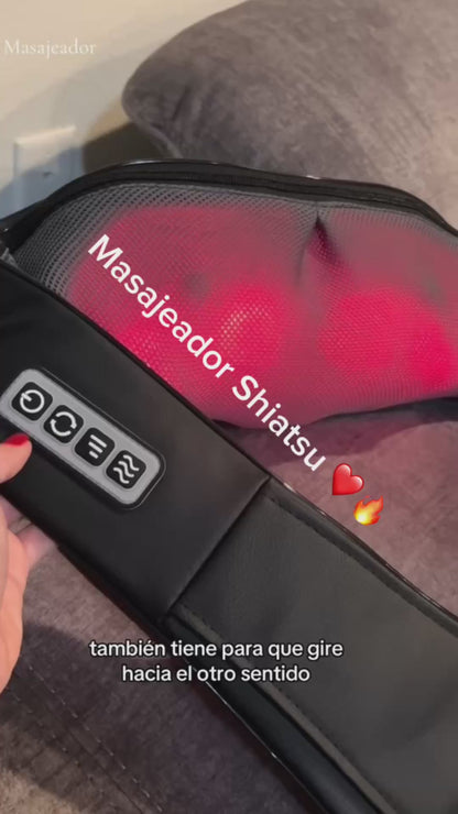 🖤 Masajeador Shiatsu con Calor | Relájate en Casa